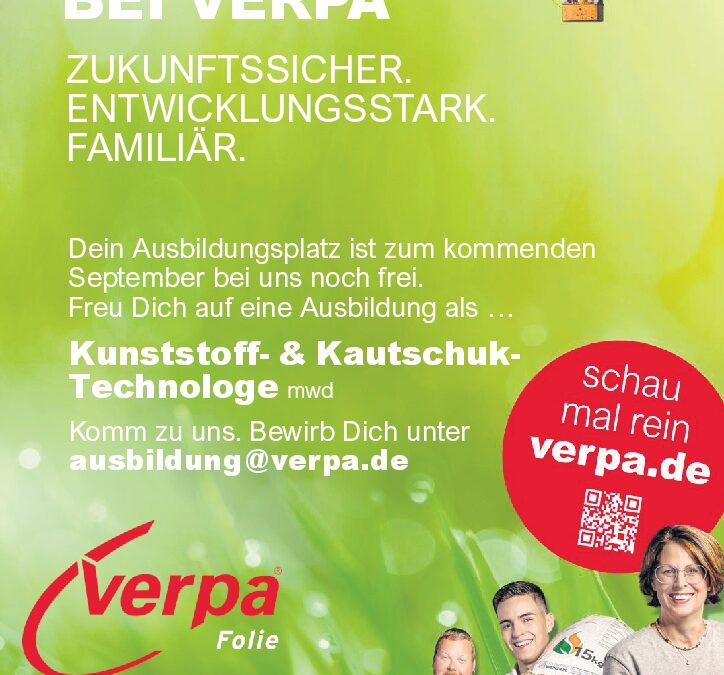 Ausbildung zum Kunststoff-& Kautschuktechnologe(m/w/d)