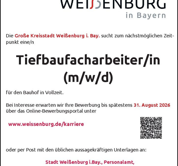 Tiefbaufacharbeiter/in (m/w/d)