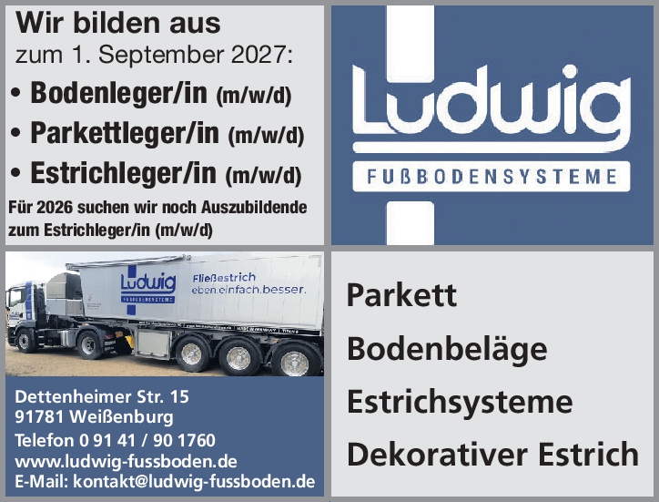 Ausbildung zum Estrichleger (m/w/d)