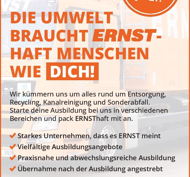 Ausbildung Umwelttechnologe für Kreislauf- und Abfallwirtschaft (m/w/d)