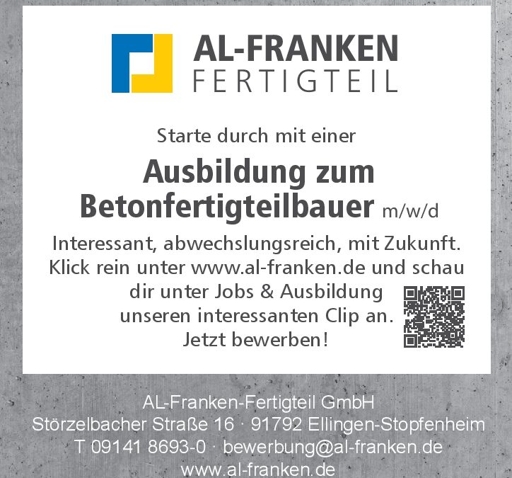 Ausbildung zum Betonfertigteilbauer (m/w/d)
