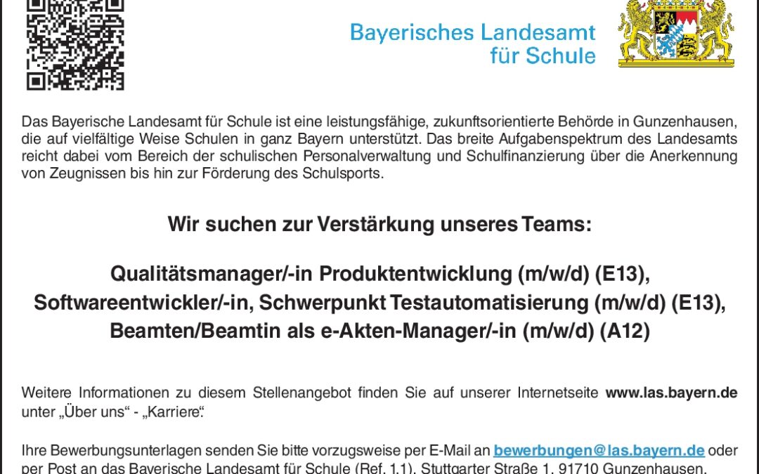 Qualitätsmanager/-in Produktentwicklung m/w/d (E13)