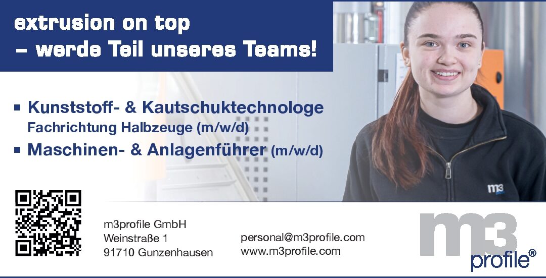 Kunststofftechnologe & Anlagenführer (m/w/d)