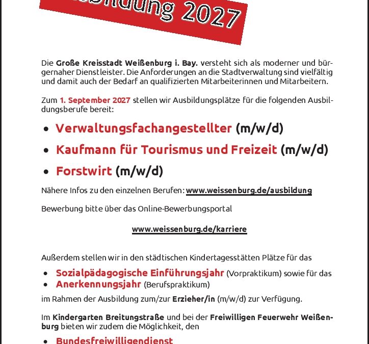 Azubi zum Verwaltungsfachangestellter (m/w/d)
