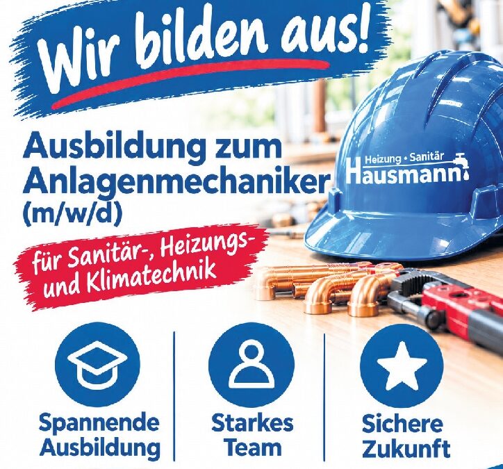 Ausbildung zum Anlagenmechaniker (m/w/d)