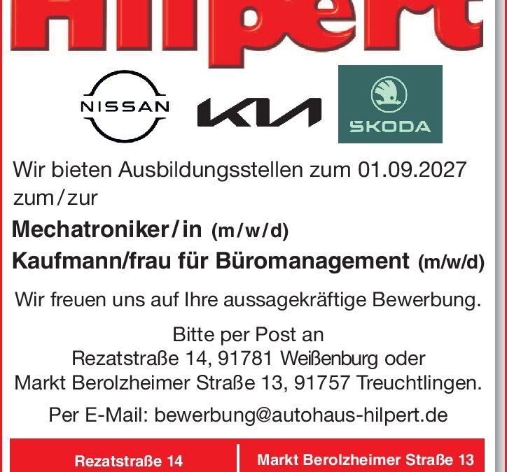 Mechatroniker/in (m/w/d)